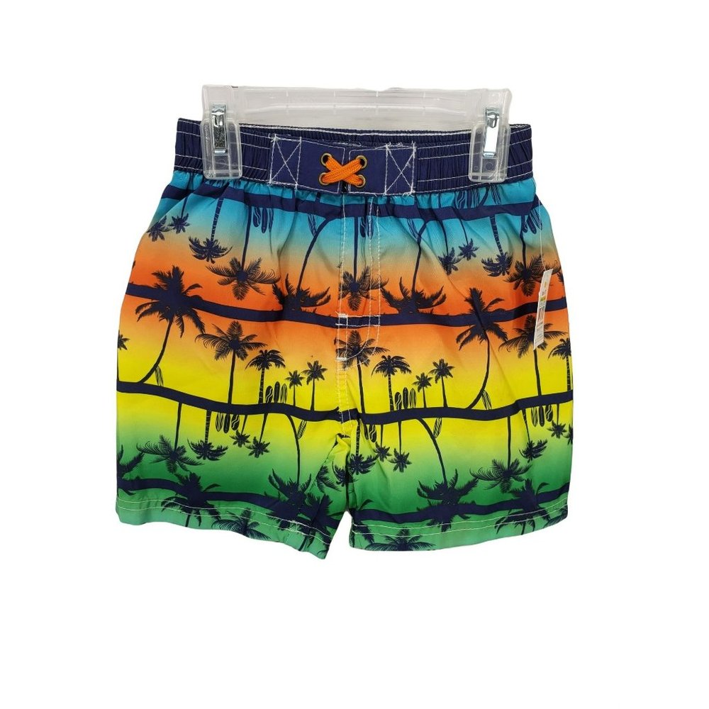 Quad Seven 3T Tropical summer multicolored boys board swim shorts swimwear‎
